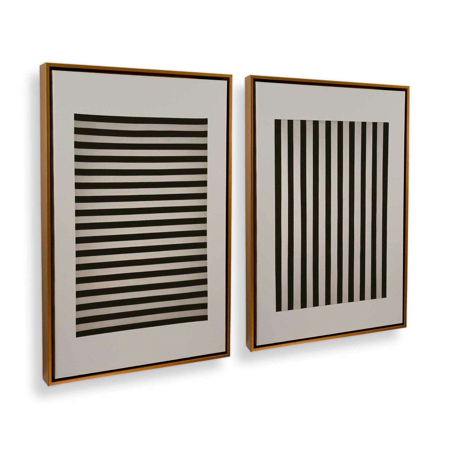[Color:Polished Gold], Picture of art in a Polished Gold frame at an angle