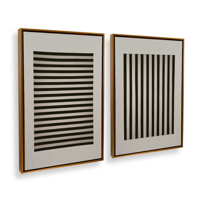 [Color:Polished Gold], Picture of art in a Polished Gold frame at an angle
