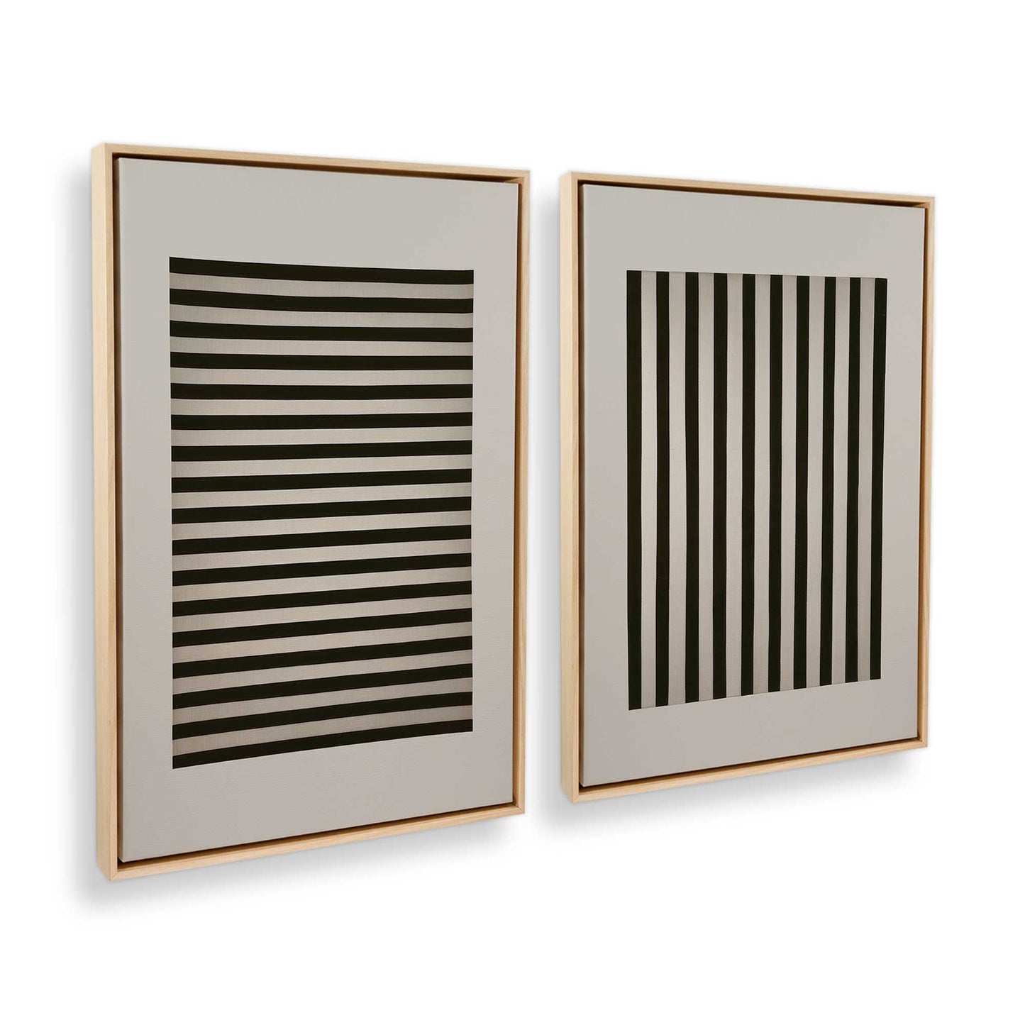 [Color:American Maple], Picture of art in a American Maple frame at an angle