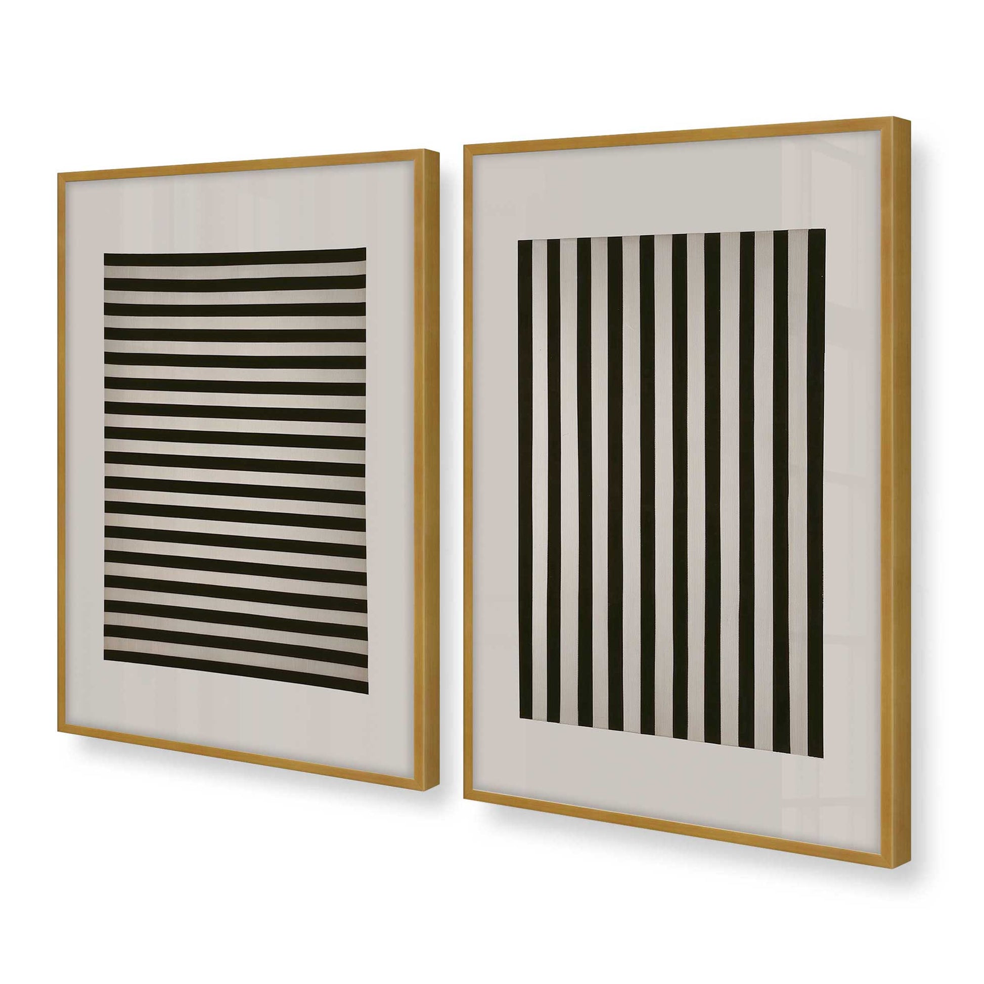 [Color:Polished Gold], Picture of art in a Polished Gold frame at an angle