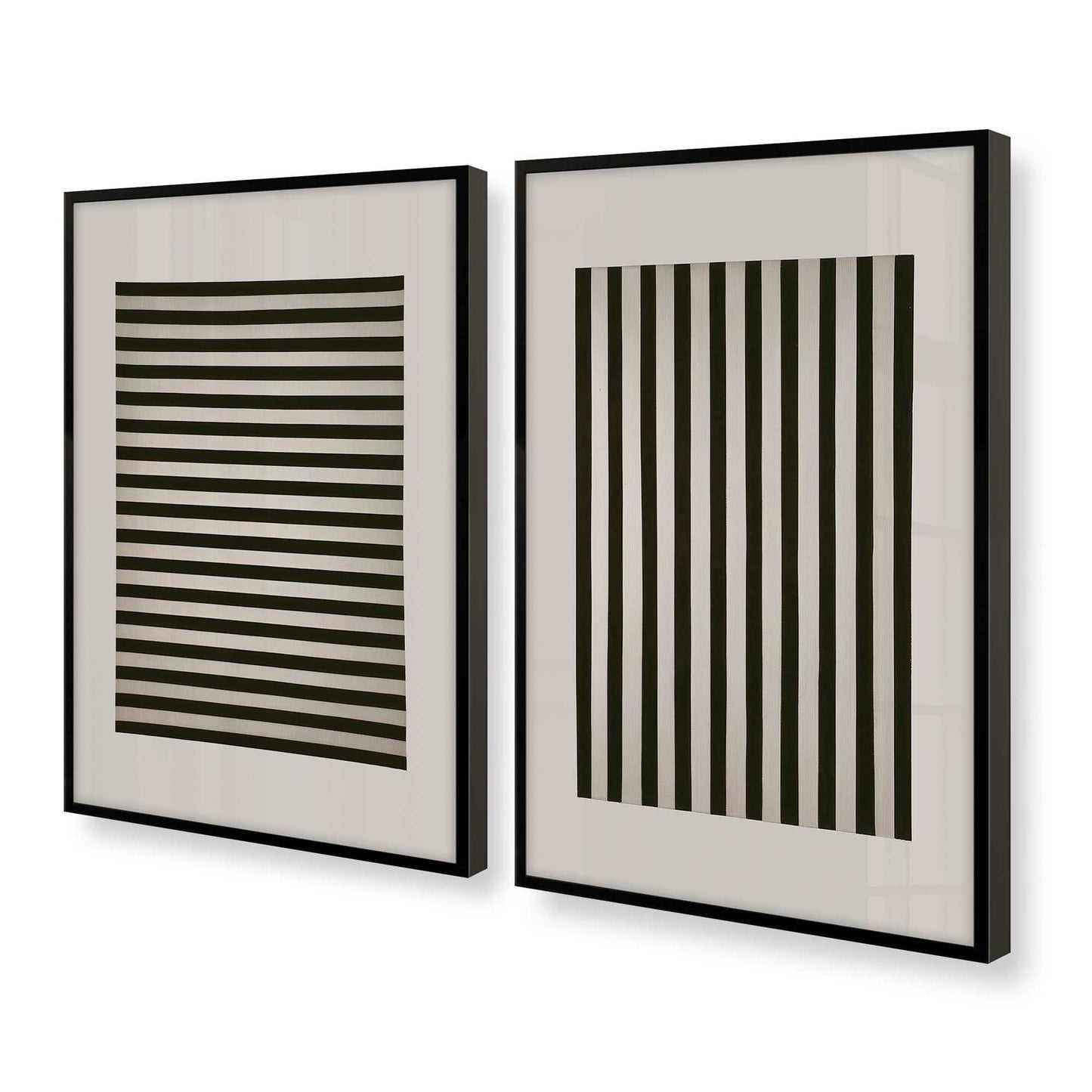 [Color:Satin Black], Picture of art in a Satin Black frame at an angle