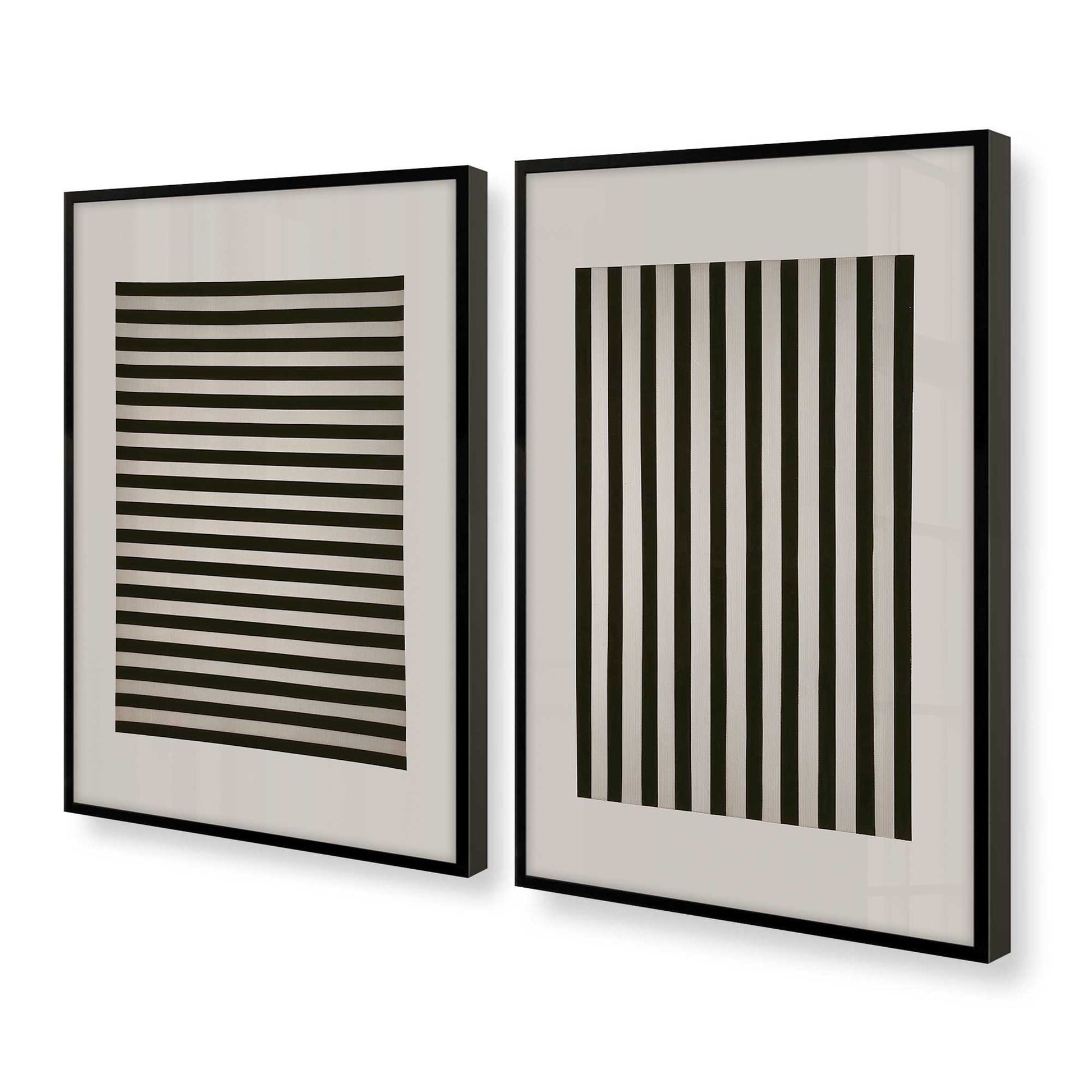[Color:Satin Black], Picture of art in a Satin Black frame at an angle