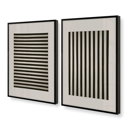 [Color:Satin Black], Picture of art in a Satin Black frame at an angle
