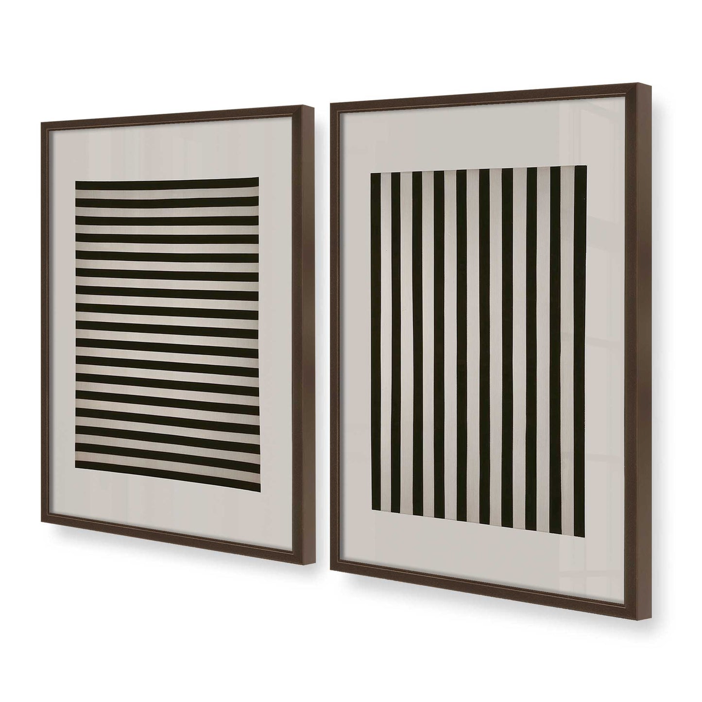 [Color:Belvinder Brown], Picture of art in a Belvinder Brown frame at an angle