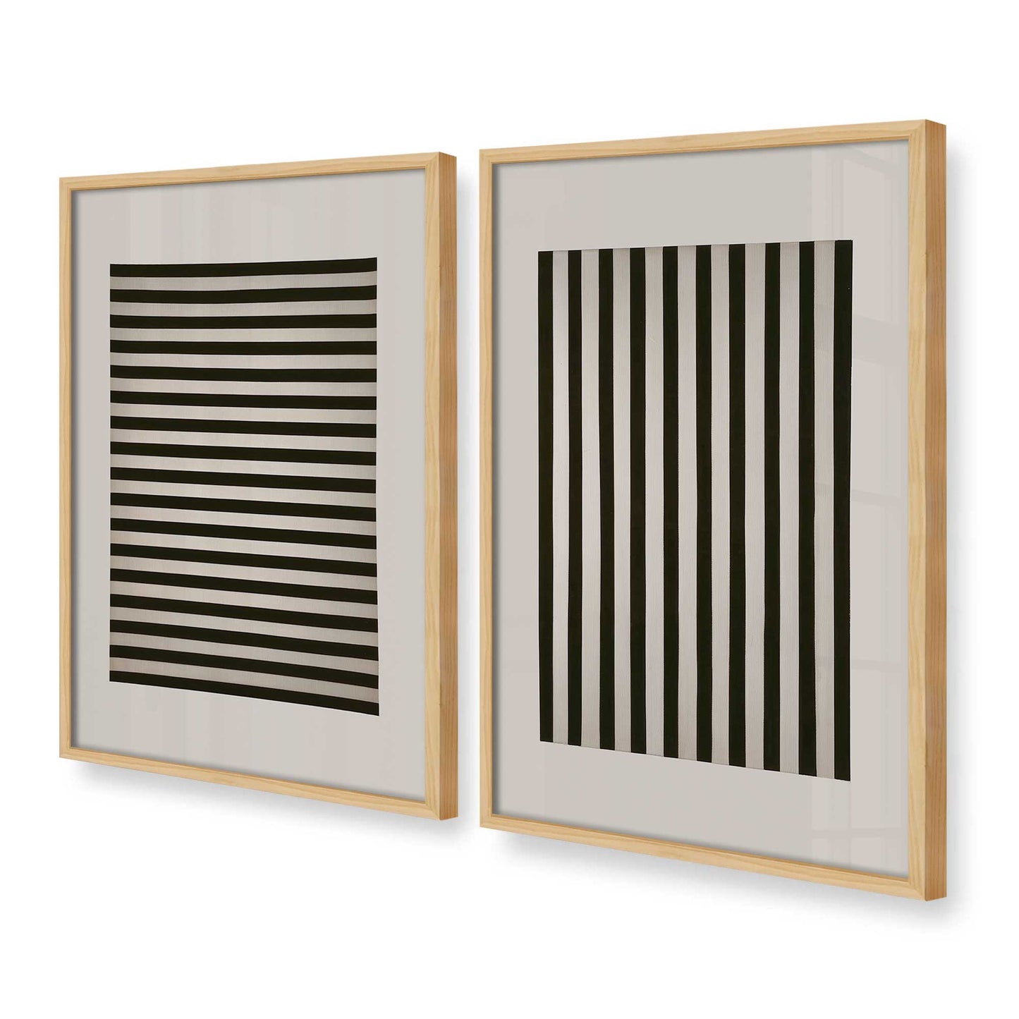 [Color:American Maple], Picture of art in a American Maple frame at an angle