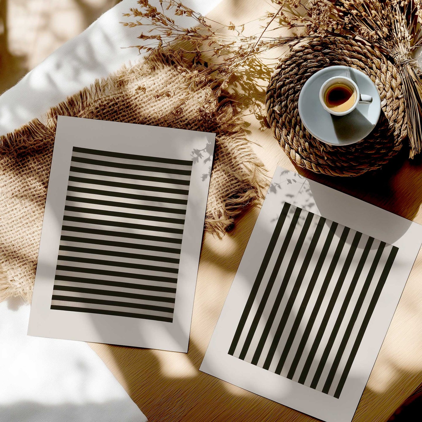 [color:Rolled Print], Picture in a room