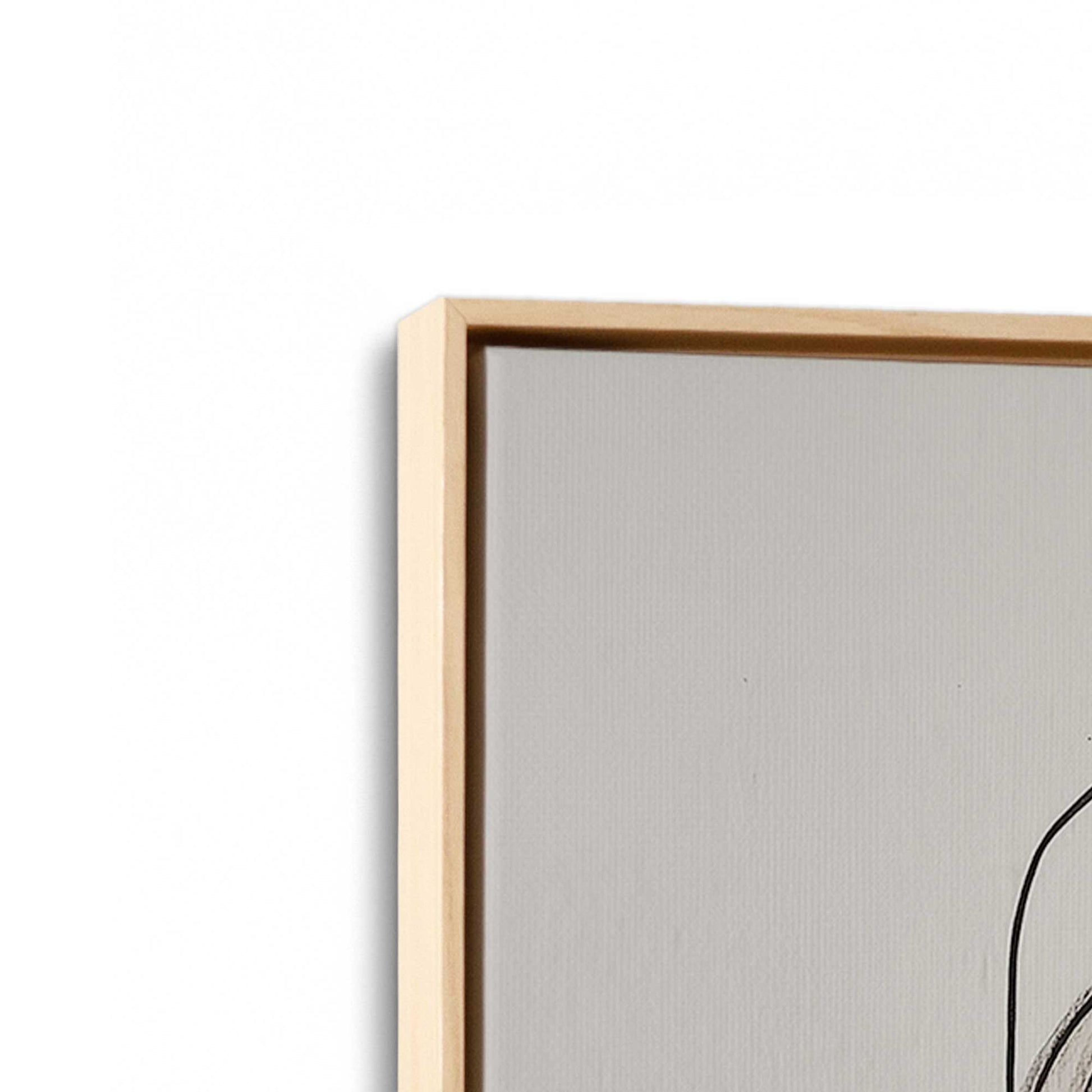 [Color:American Maple], Picture of art in an American Maple frame at an angle