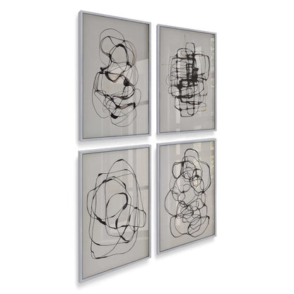 [Color:Polished Chrome], Picture of art in a Polished Chrome frame of the corner