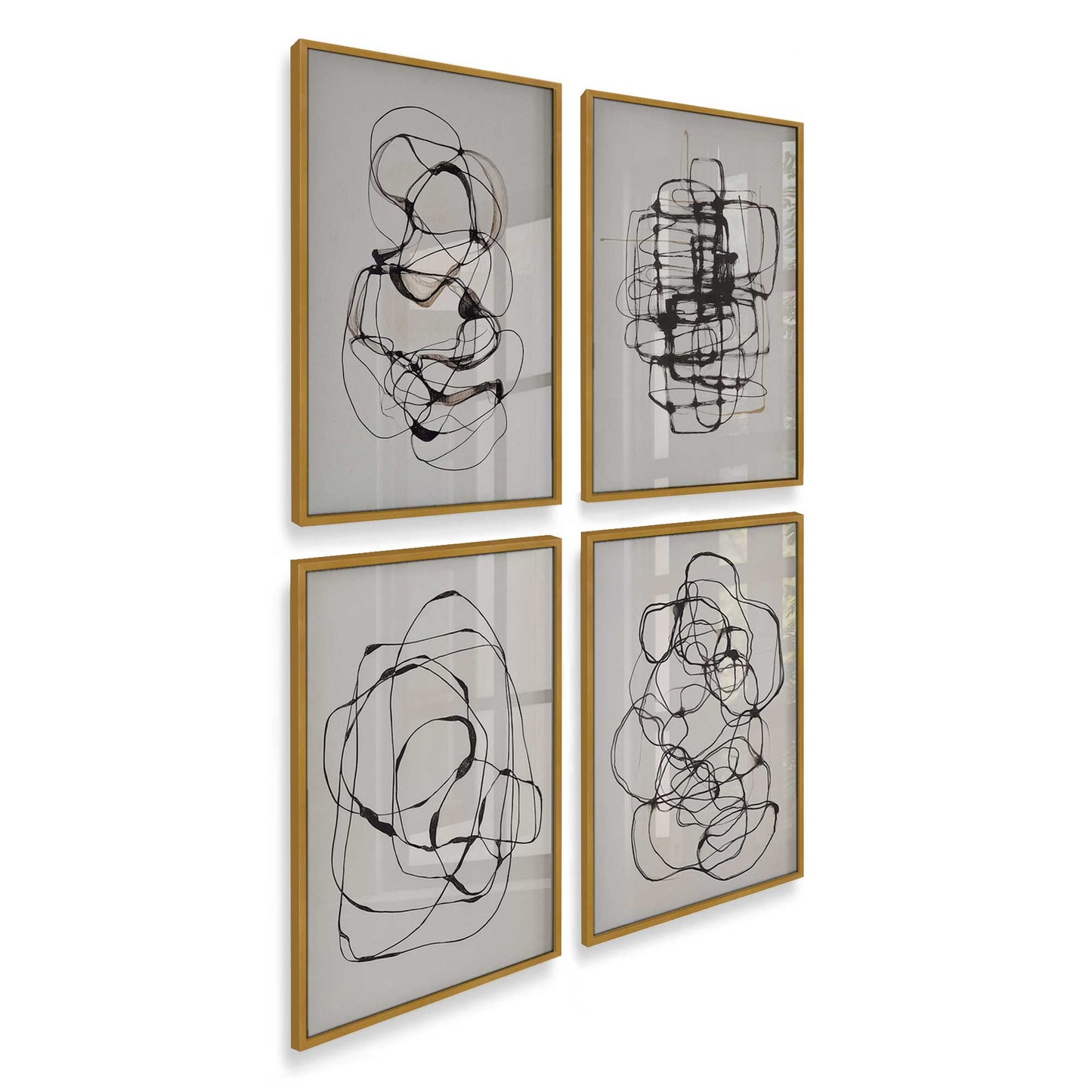[Color:Polished Gold], Picture of art in a Polished Gold frame of the corner