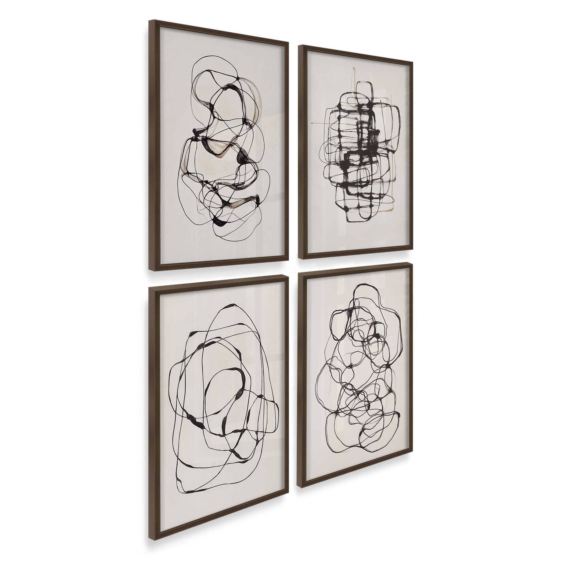 [Color:Belvinder Brown], Picture of art in a Belvinder Brown frame at an angle