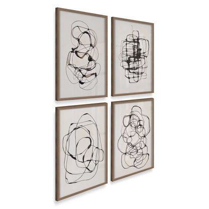 [Color:Walnut], Picture of art in a Walnut frame at an angle