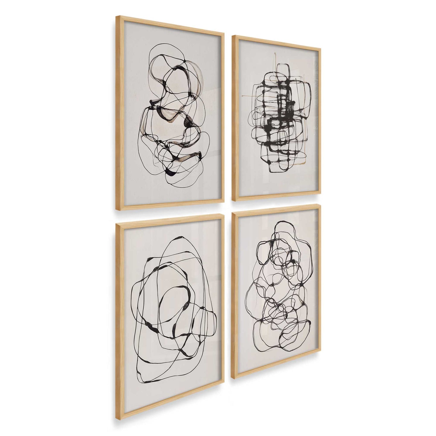 [Color:American Maple], Picture of art in an American Maple frame at an angle