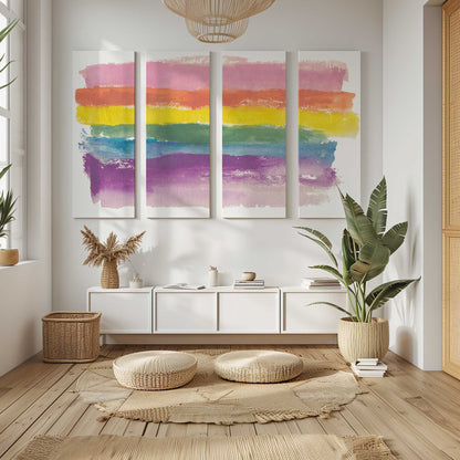 [Color:Stretched Canvas], Picture of art in a room