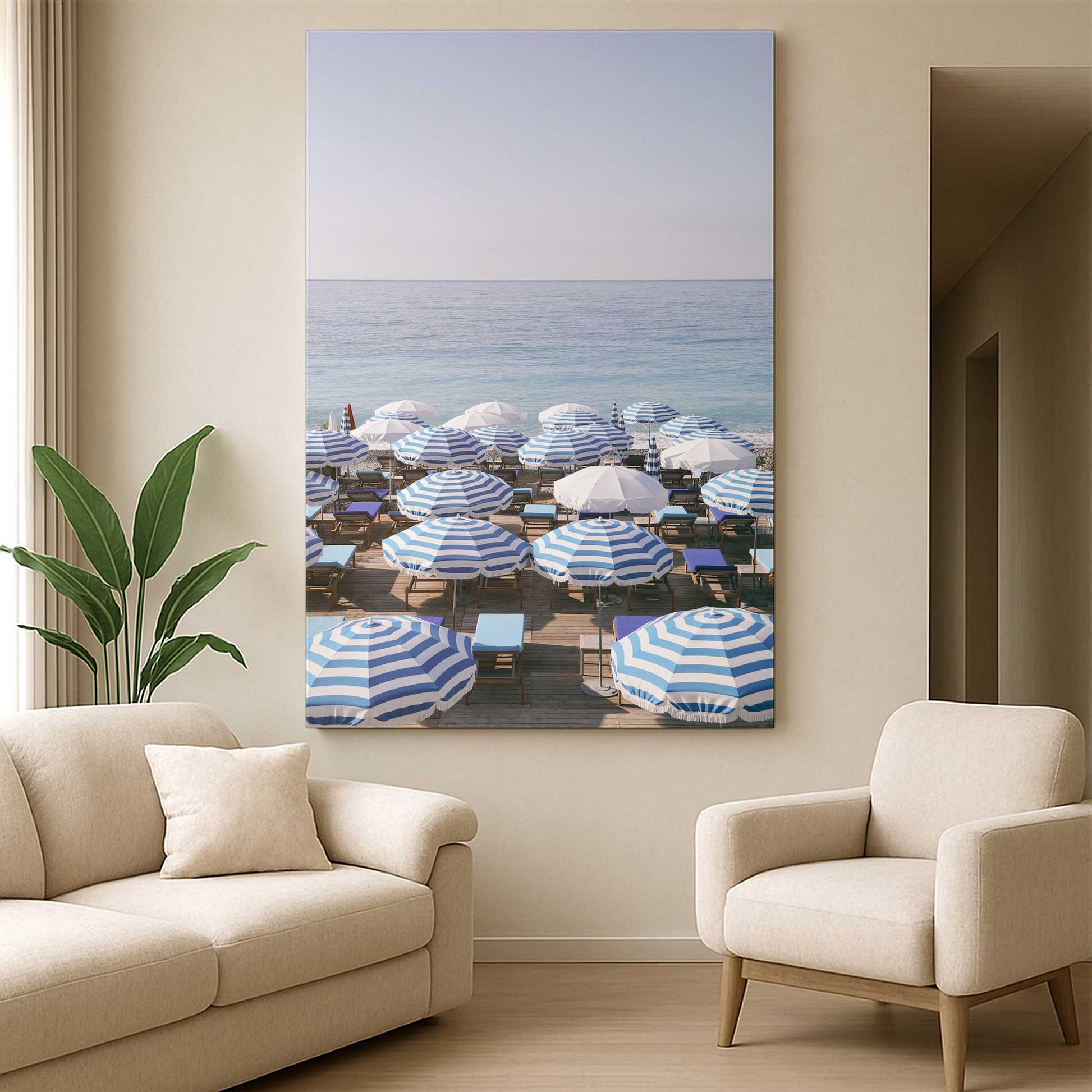 [Color:Stretched Canvas], Picture of art in a room