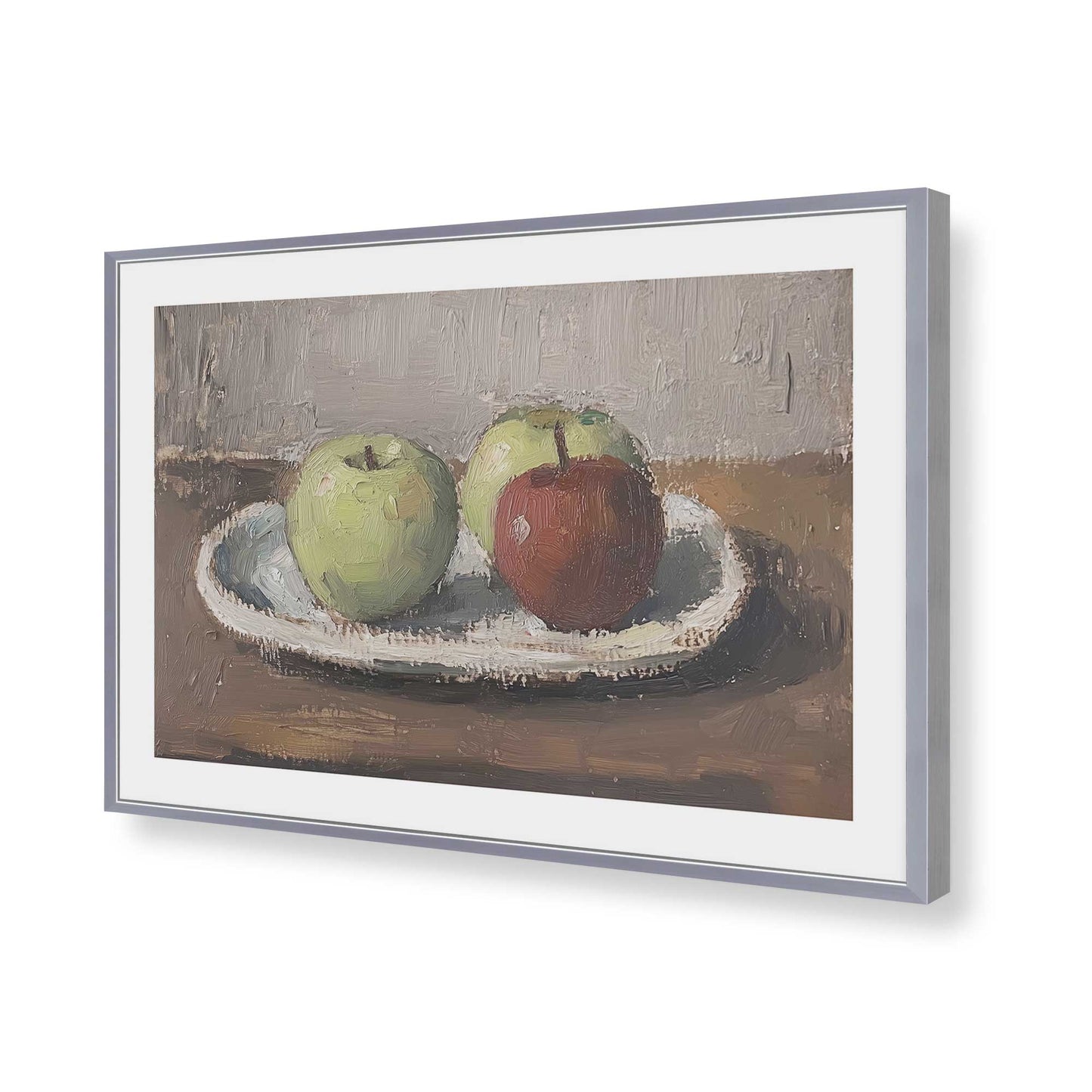[Color:Polished Chrome], Picture of art in a Polished Chrome frame of the corner