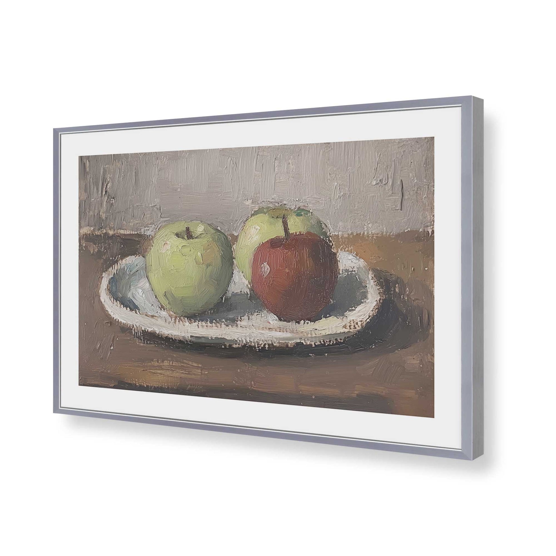 [Color:Polished Chrome], Picture of art in a Polished Chrome frame of the corner