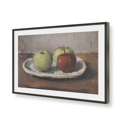 [Color:Satin Black], Picture of art in a Satin Black frame of the corner