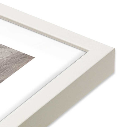 [Color:Opaque White], Picture of art in a Opaque White frame at an angle