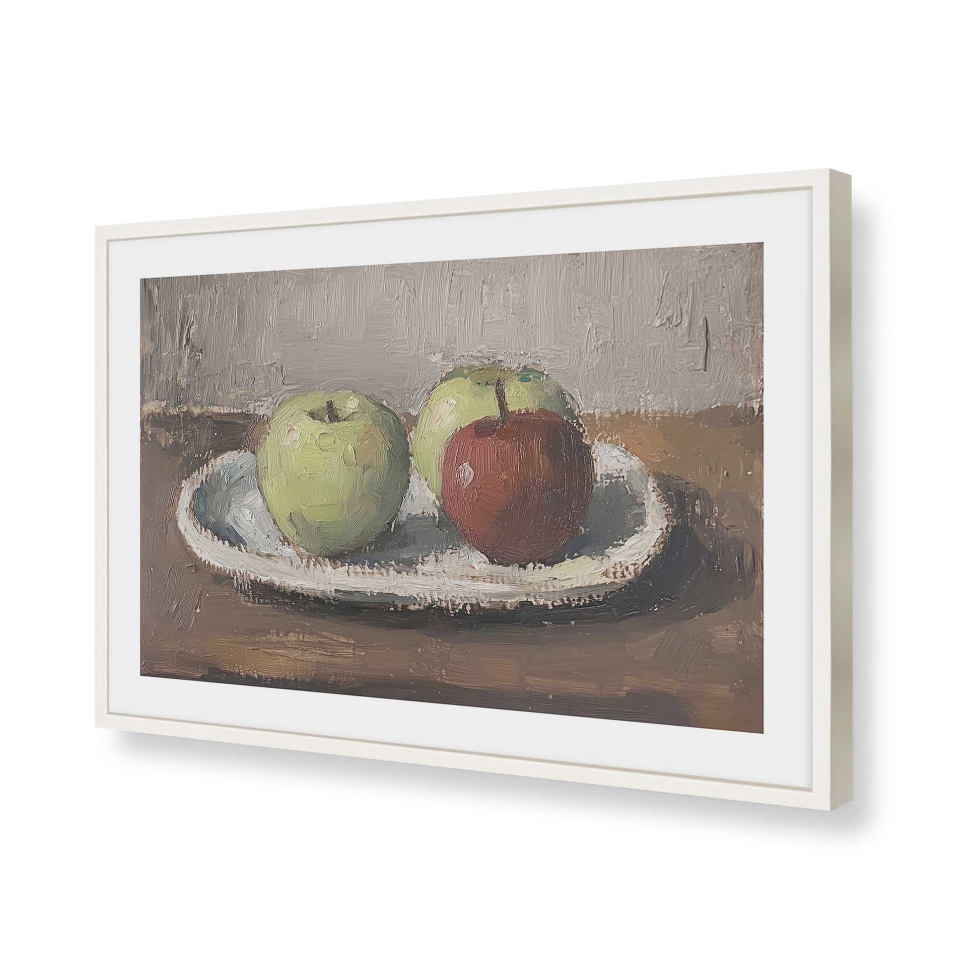 [Color:Opaque White], Picture of art in a Opaque White frame of the corner