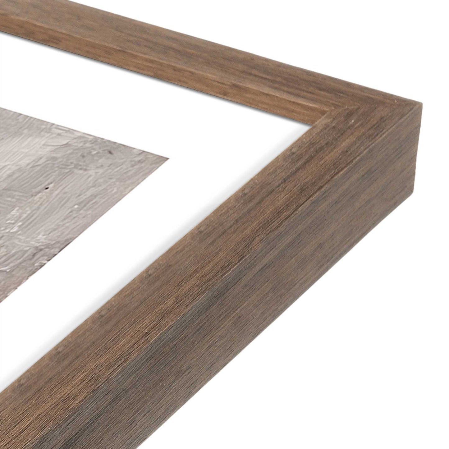 [Color:Walnut], Picture of art in a Walnut frame at an angle