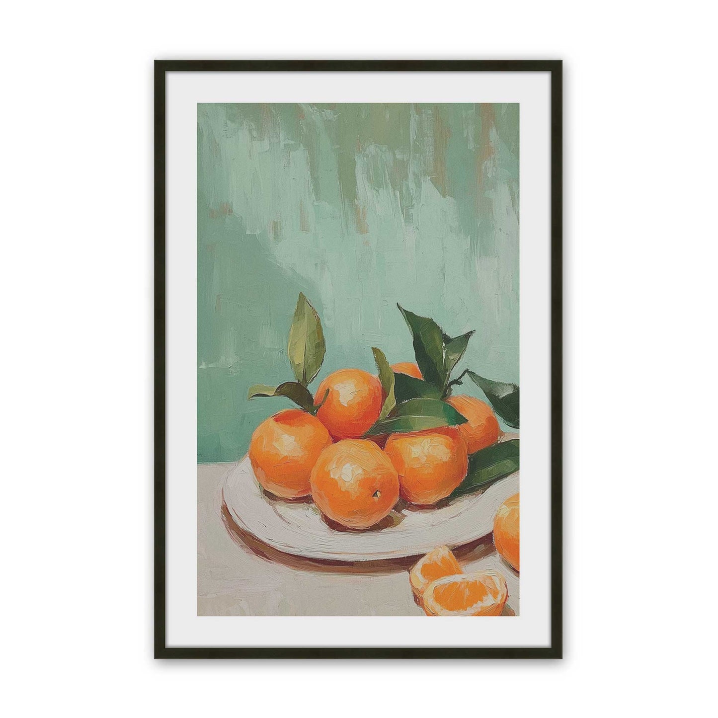 [Color:Satin Black], Picture of art in a Satin Black frame