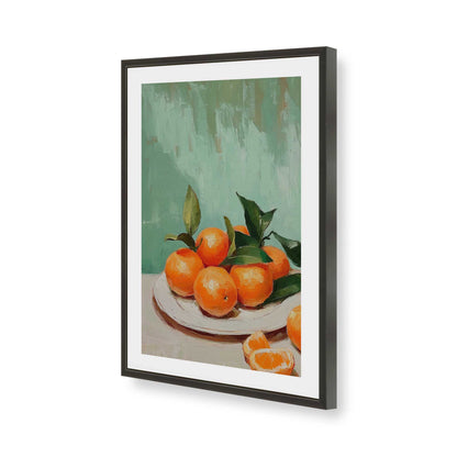 [Color:Satin Black], Picture of art in a Satin Black frame of the corner