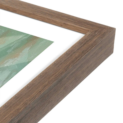 [Color:Walnut], Picture of art in a Walnut frame at an angle