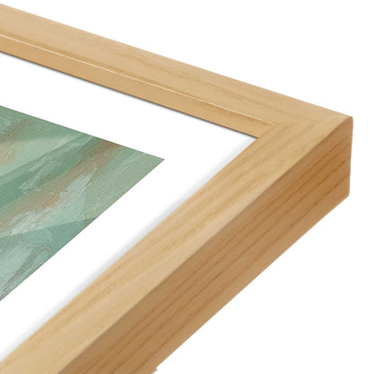 [Color:American Maple], Picture of art in a American Maple frame at an angle