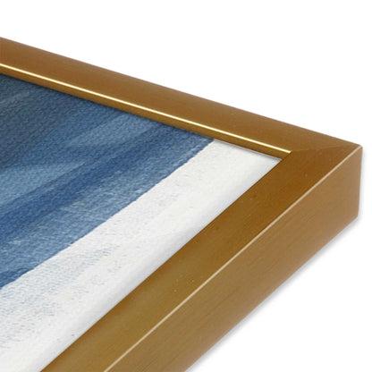 [Color:Polished Gold], Picture of art in a Polished Gold frame at an angle