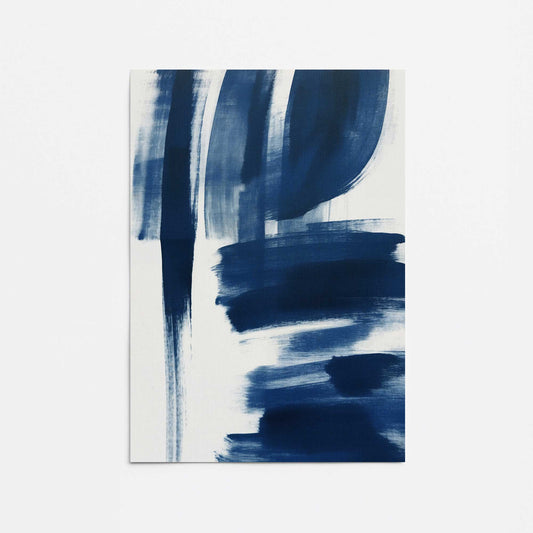 Azure Brush Waltz I Promotional Rolled Print