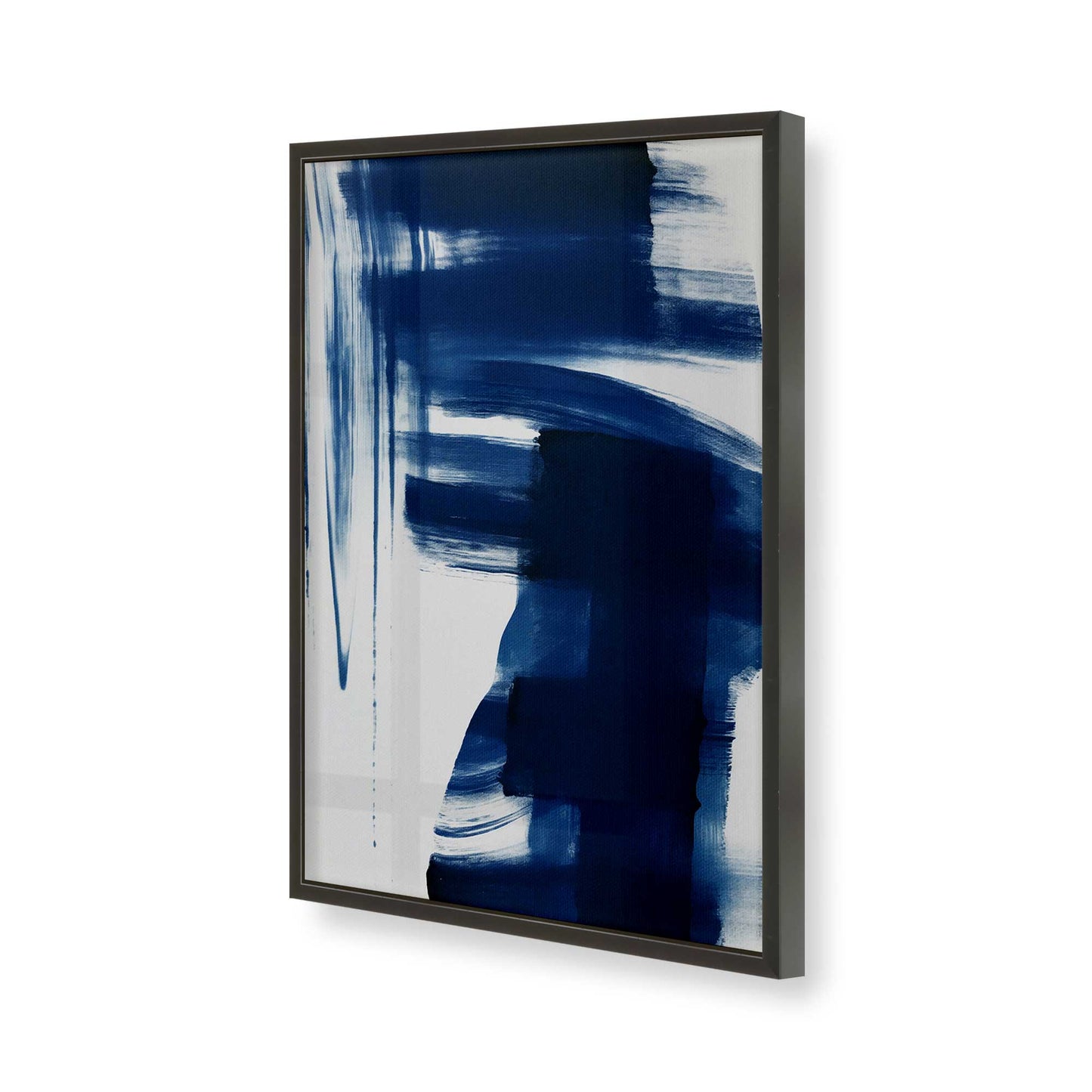 [Color:Satin Black], Picture of art in a Satin Black frame of the corner