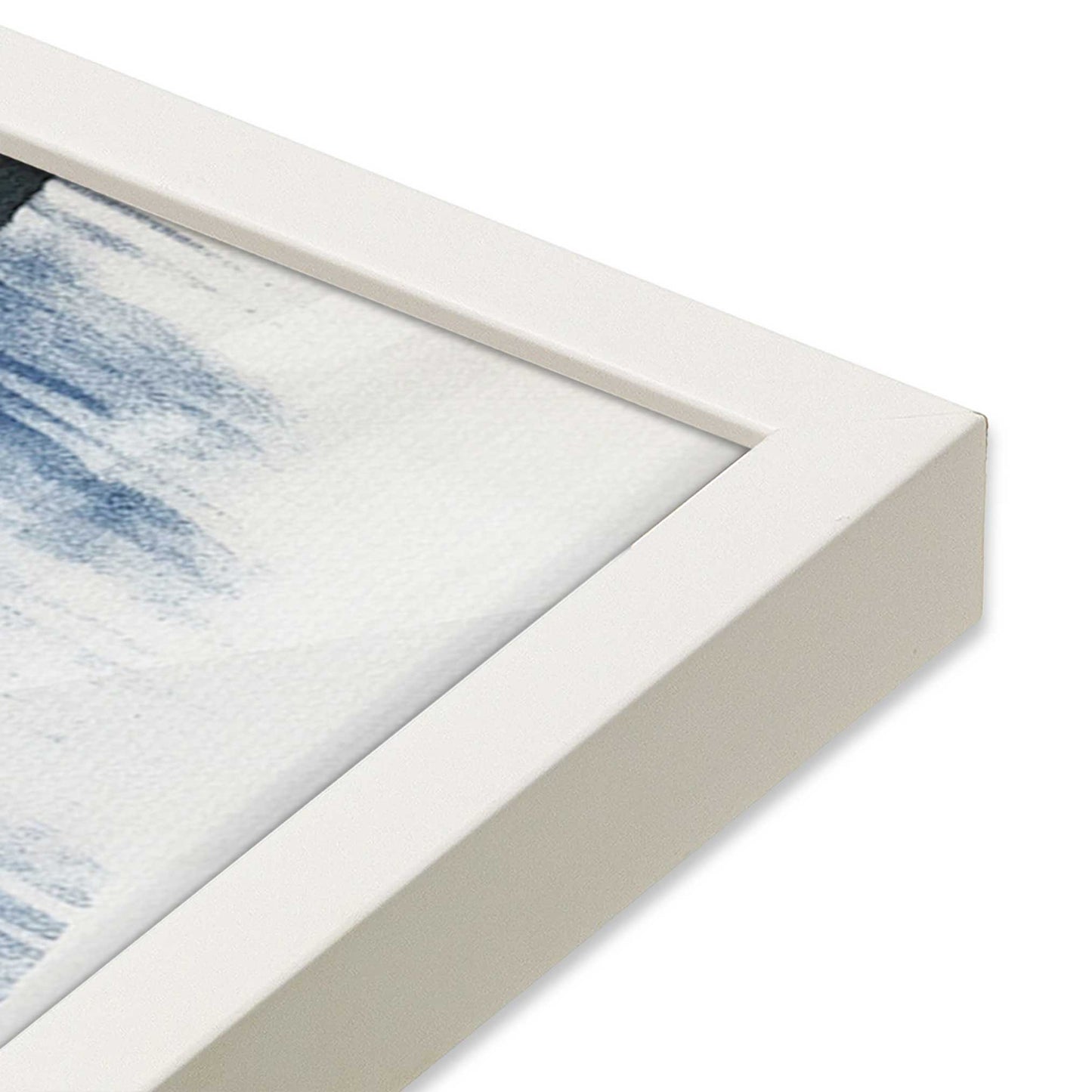 [Color:Opaque White], Picture of art in a Opaque White frame at an angle