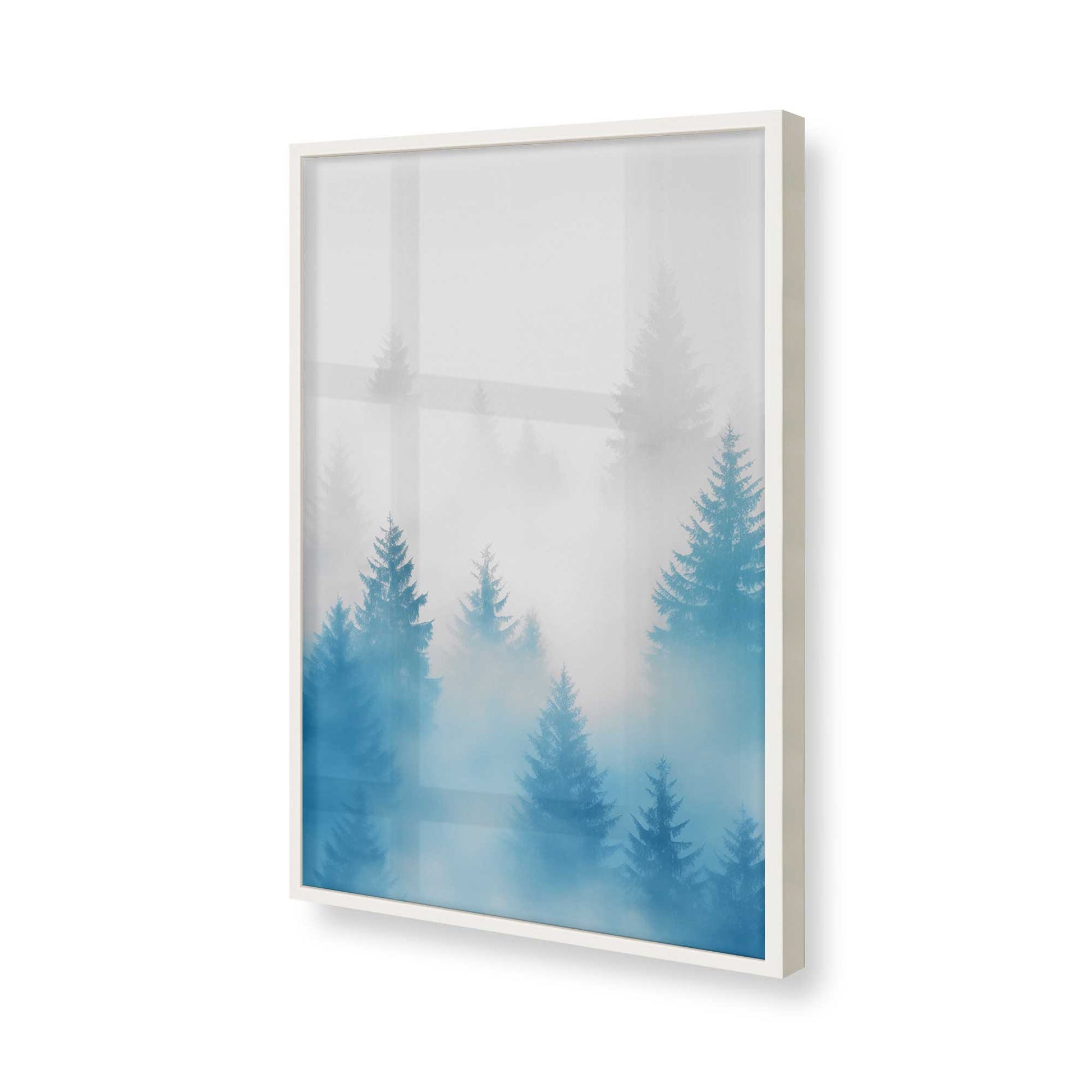 [Color:Opaque White], Picture of art in a Opaque White frame of the corner