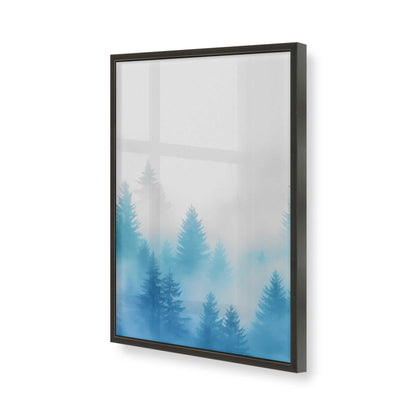 [Color:Satin Black], Picture of art in a Satin Black frame of the corner