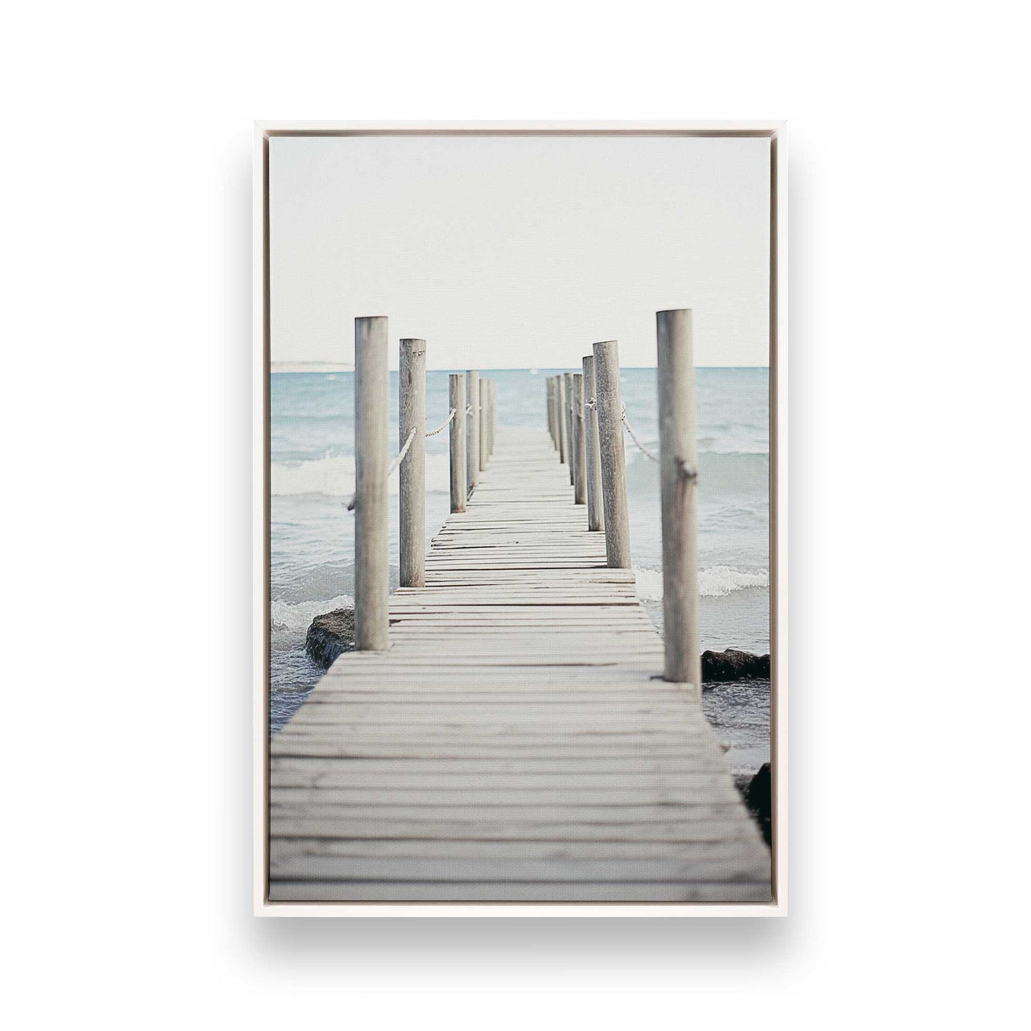 [Color:Opaque White], Picture of art in a White frame