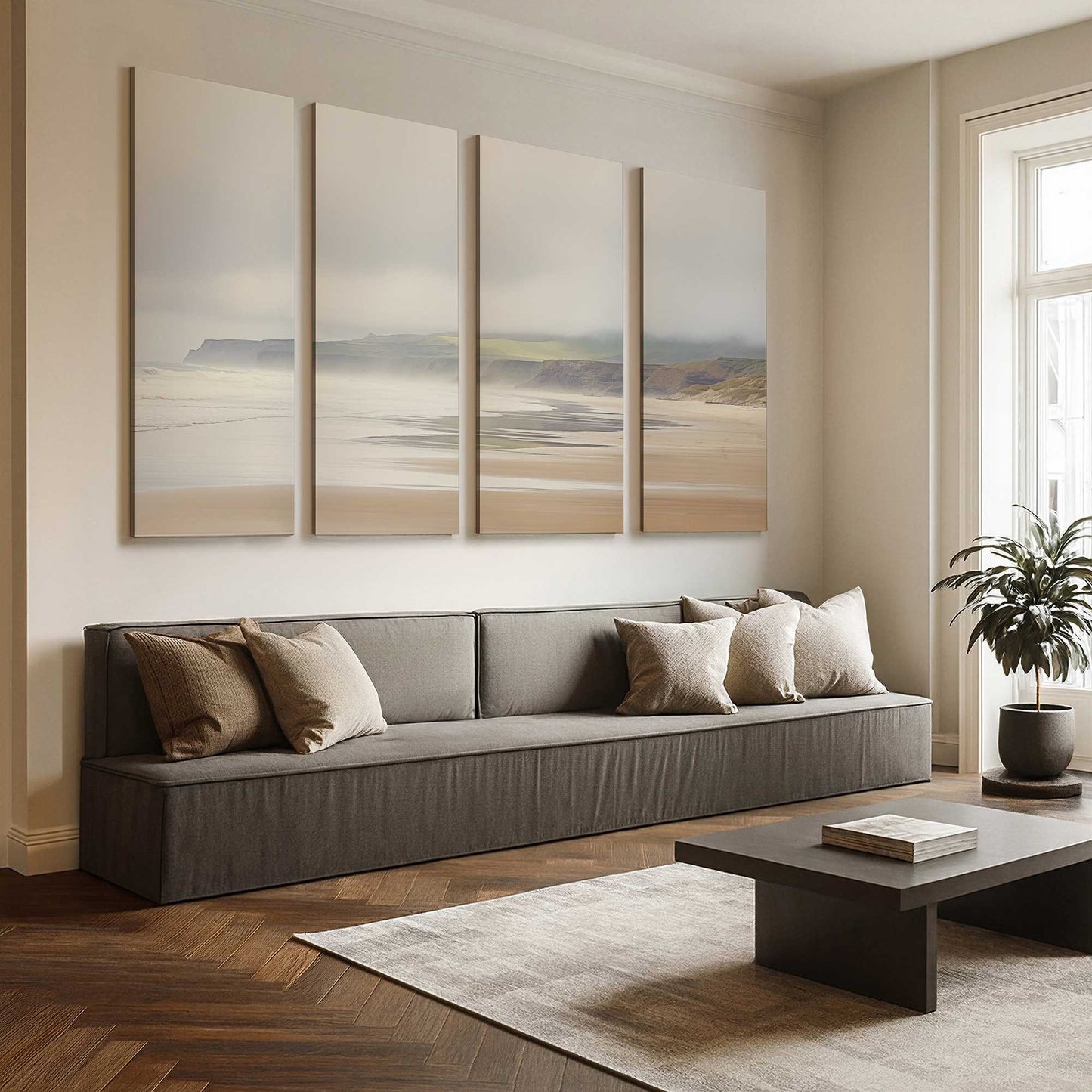 [Color:Stretched Canvas], Picture of art in a room