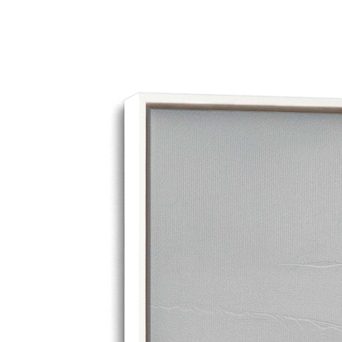 [Color:Opaque White], Picture of art in a White frame at an angle