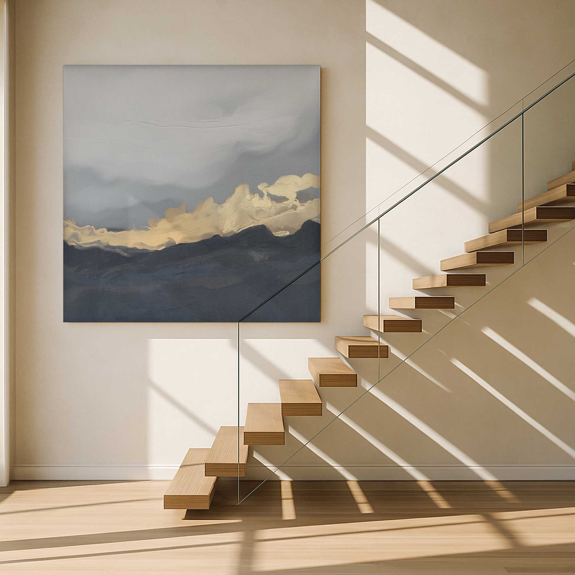 [Color:Stretched Canvas], Picture of art in a room