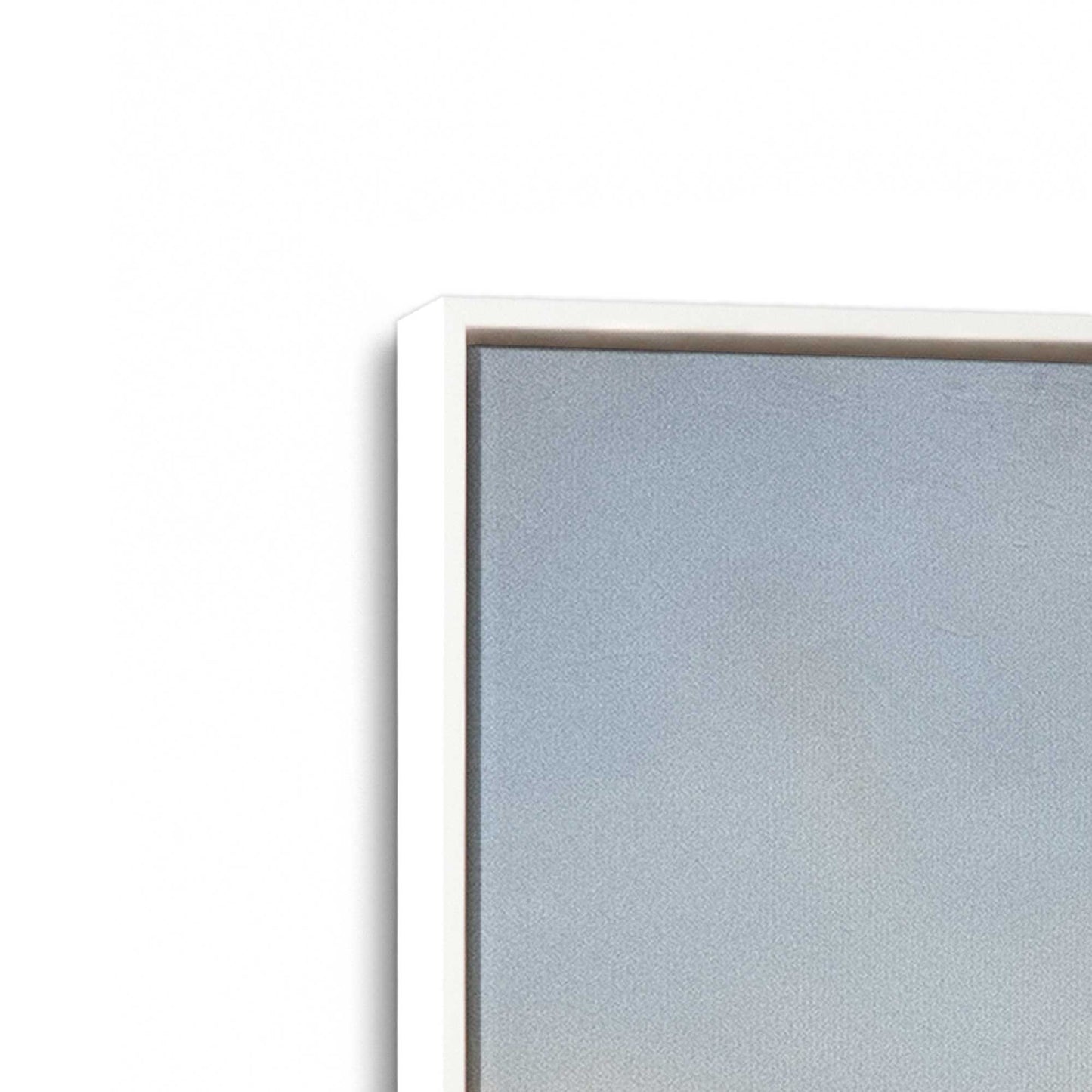 [Color:Opaque White], Picture of art in a White frame at an angle