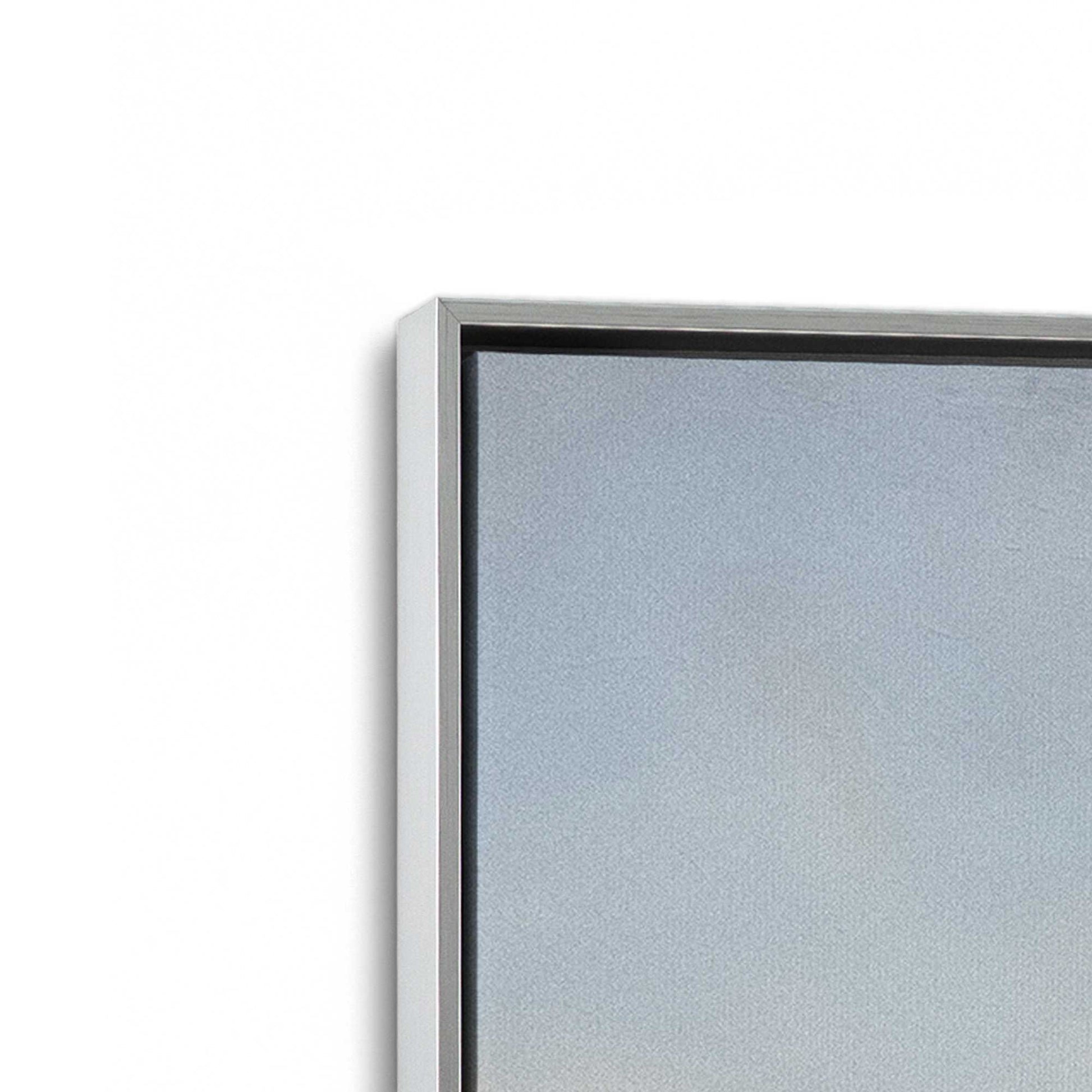 [Color:Polished Chrome], Picture of art in a Polished Chrome frame at an angle