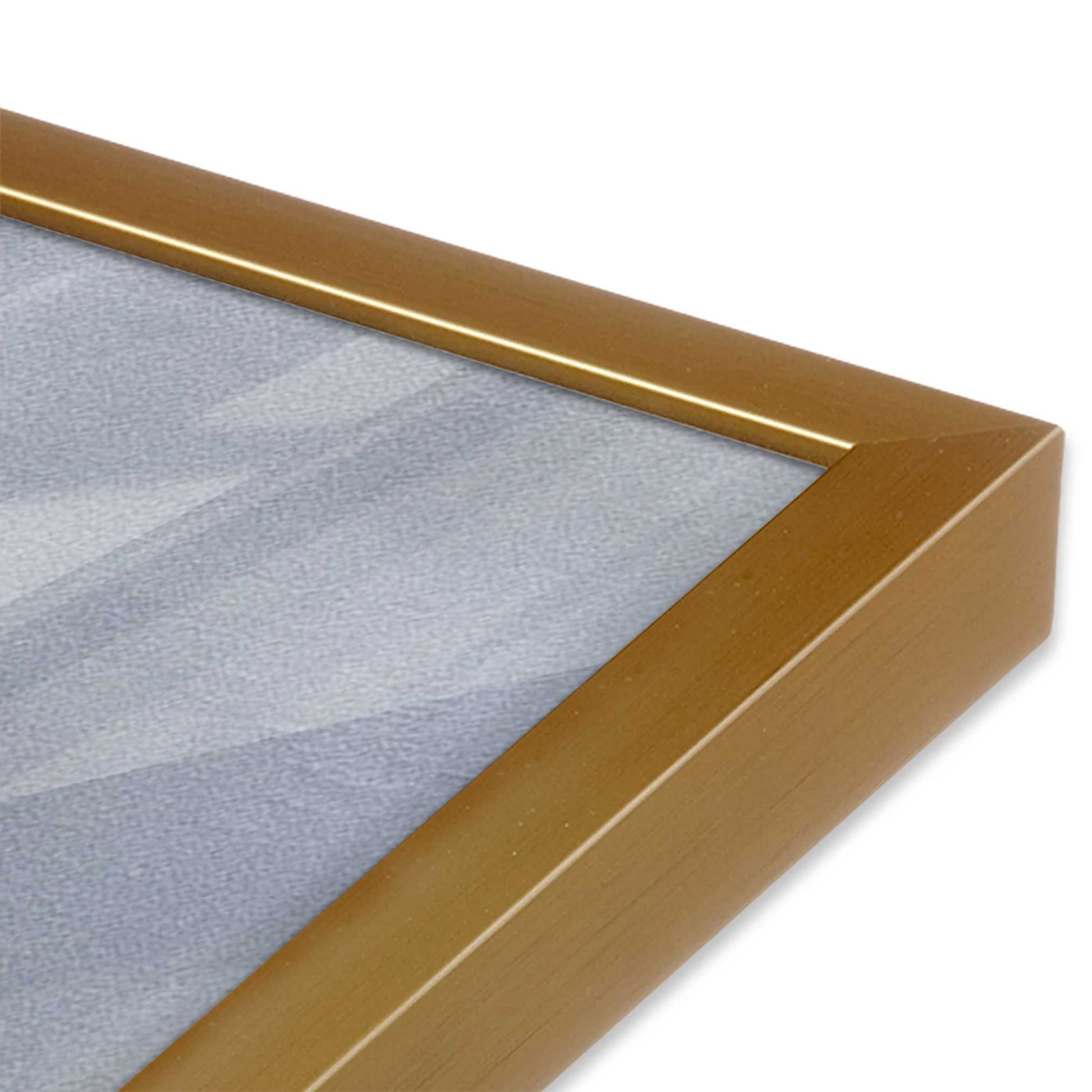 [Color:Polished Gold], Picture of art in a Polished Gold frame at an angle