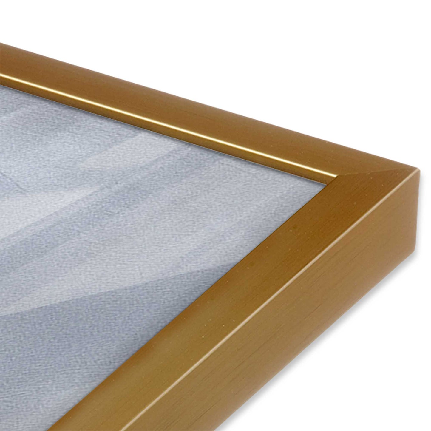 [Color:Polished Gold], Picture of art in a Polished Gold frame at an angle