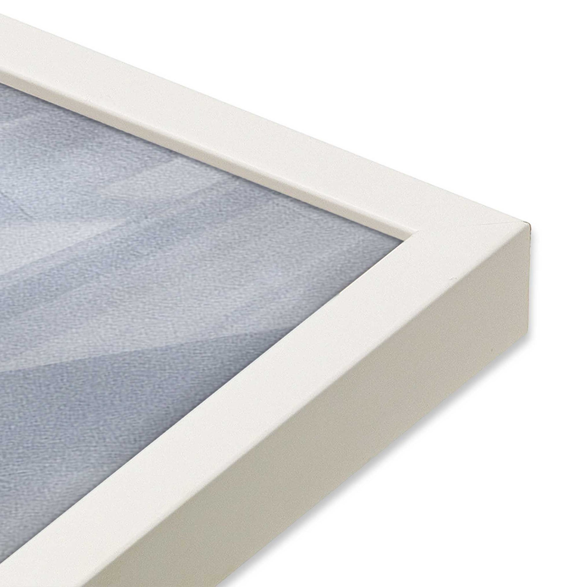 [Color:Opaque White], Picture of art in a Opaque White frame at an angle