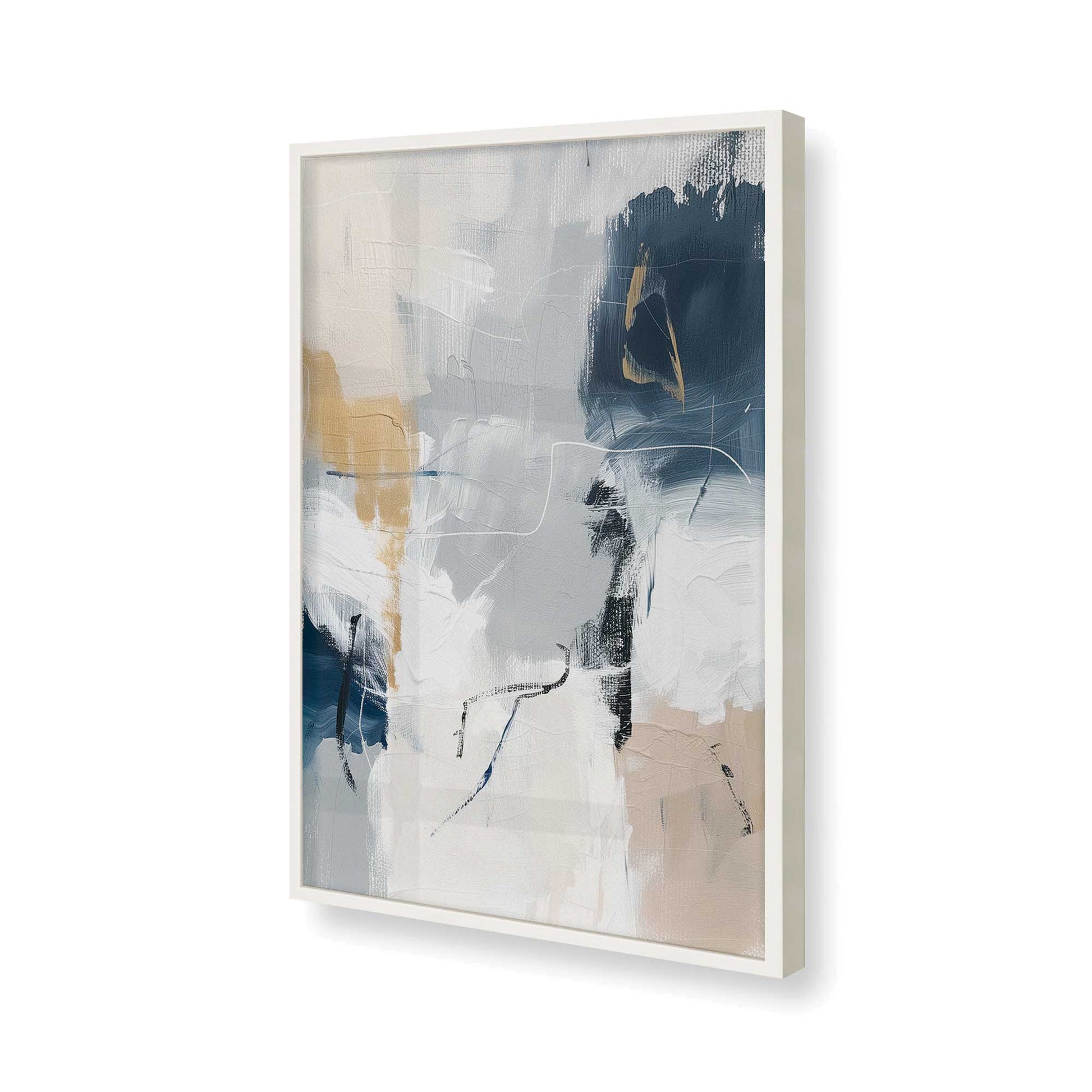 [Color:Opaque White], Picture of art in a Opaque White frame of the corner