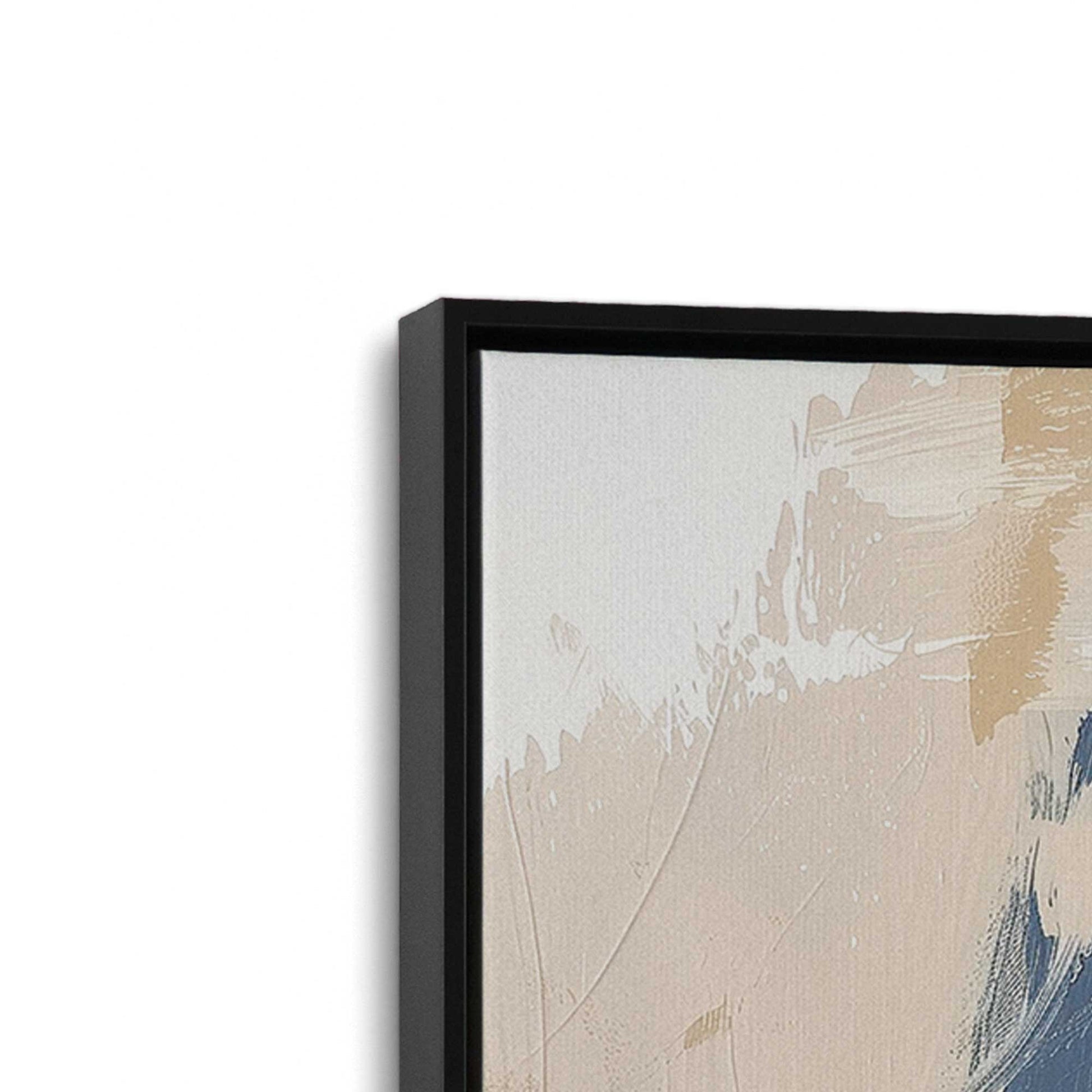 [Color:Satin Black], Picture of art in a Satin Black frame at an angle