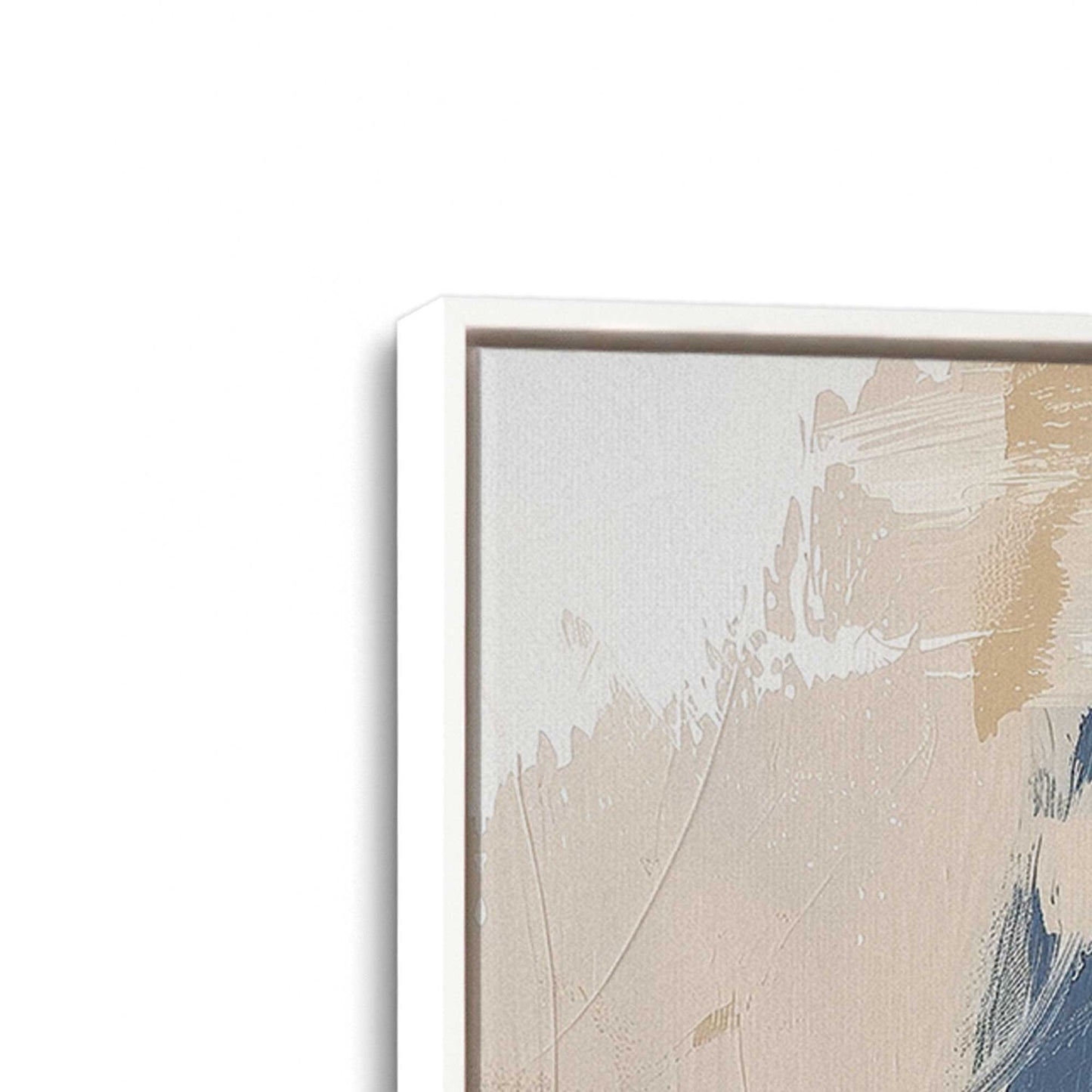 [Color:Opaque White], Picture of art in a White frame at an angle