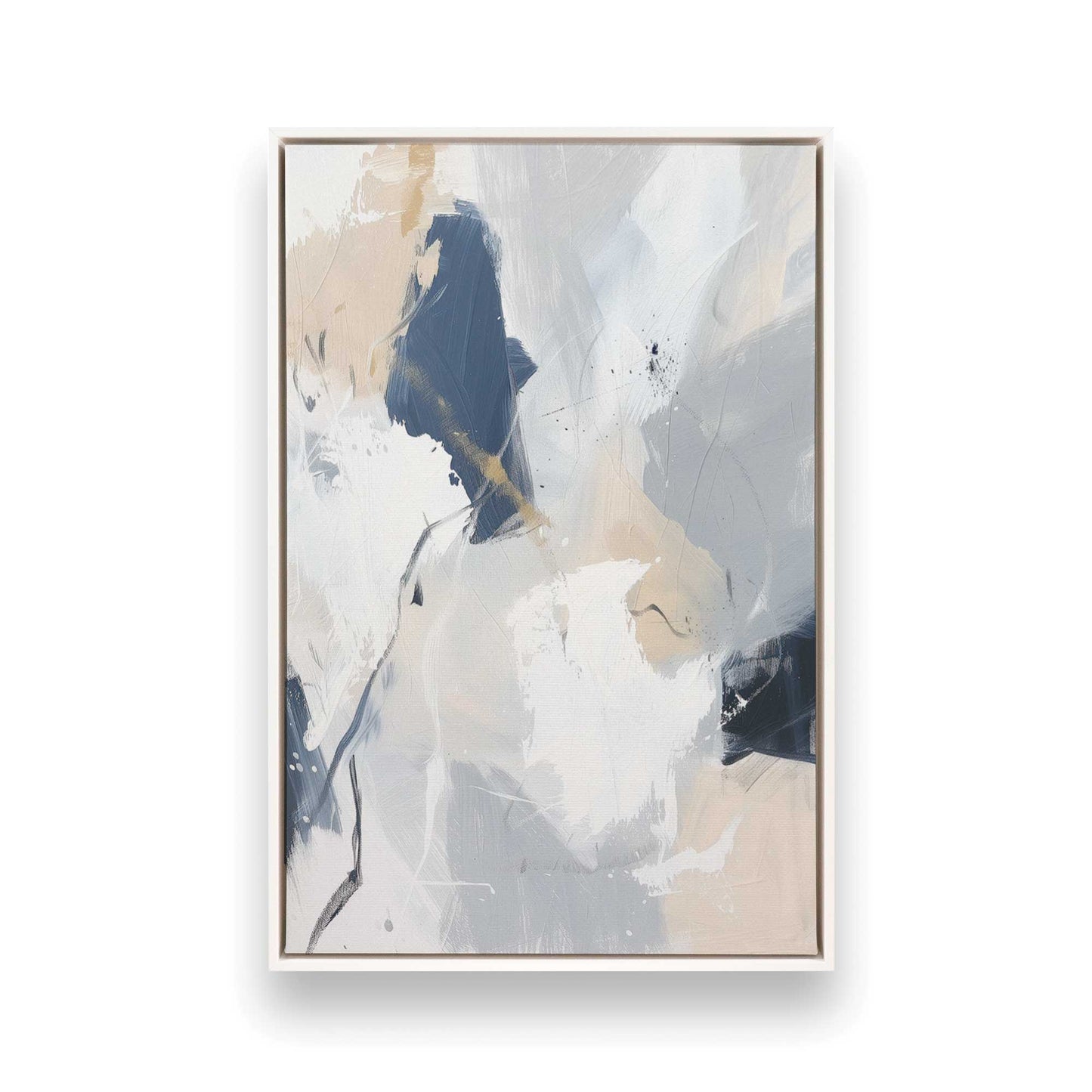 [Color:Opaque White], Picture of art in a White frame