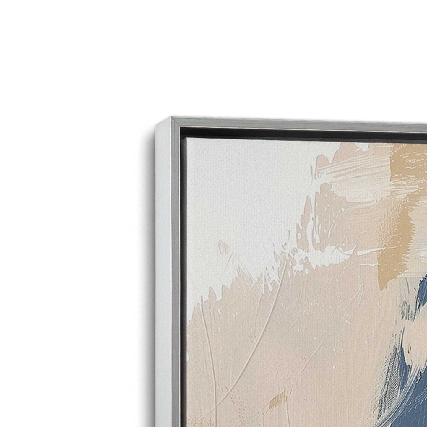 [Color:Polished Chrome], Picture of art in a Polished Chrome frame at an angle