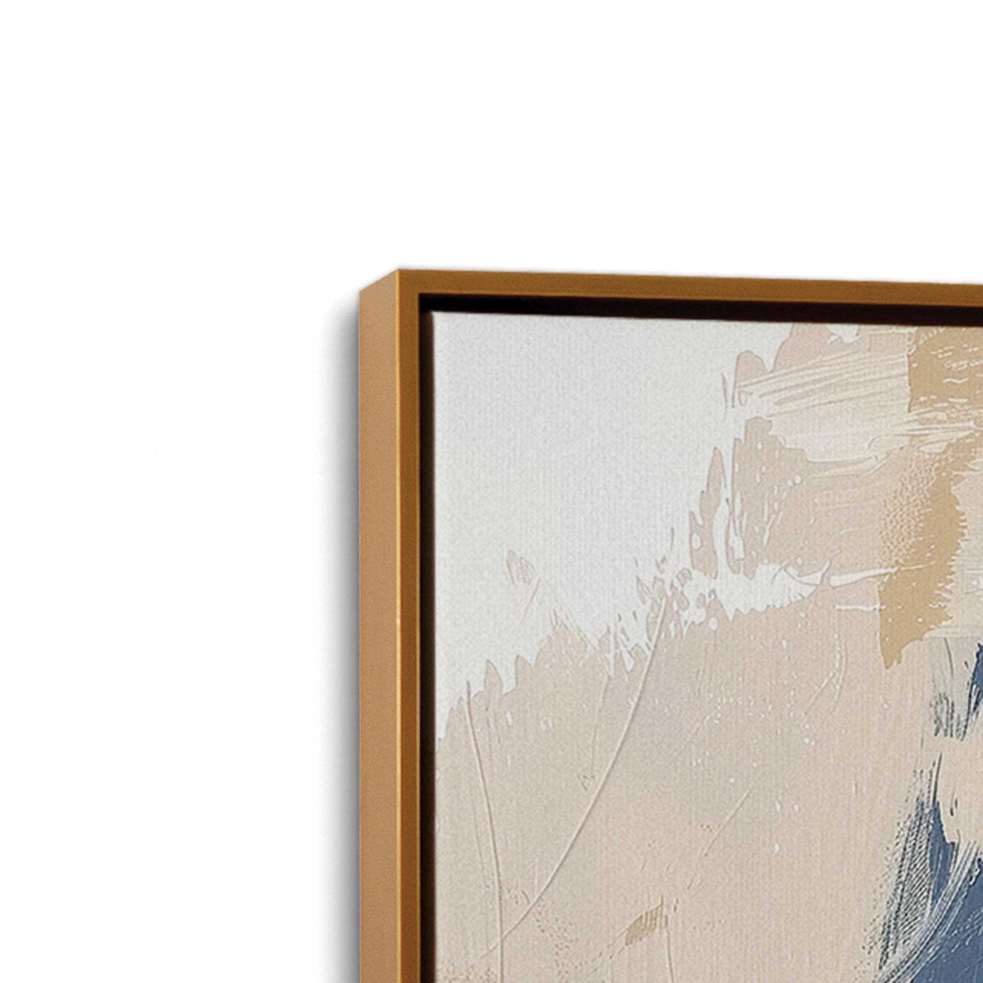 [Color:Polished Gold], Picture of art in a Polished Gold frame at an angle