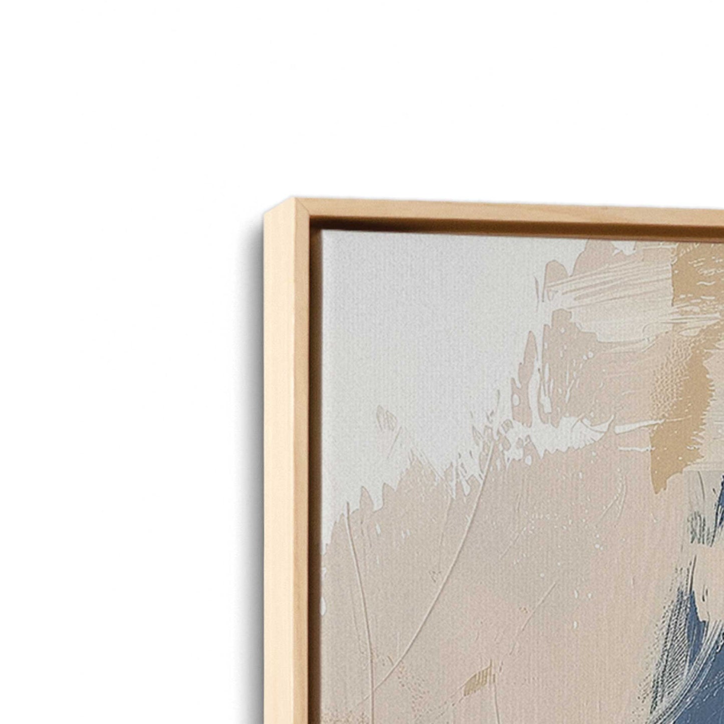 [Color:American Maple], Picture of art in a American Maple frame at an angle